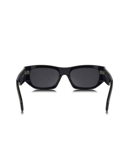 Prada SPR A01S 16K-08Z Square Shape Black Silver