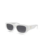 Prada SPR A01S 17K-08Z Square Shape White Gold