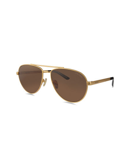 Prada SPR A54 1BK-01T Aviator Coffe Gold