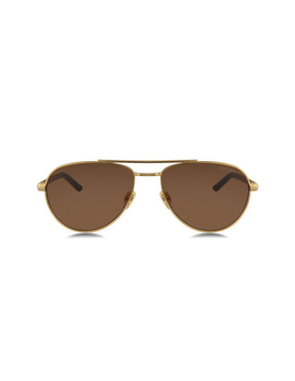 Prada SPR A54 1BK-01T Aviator Coffe Gold