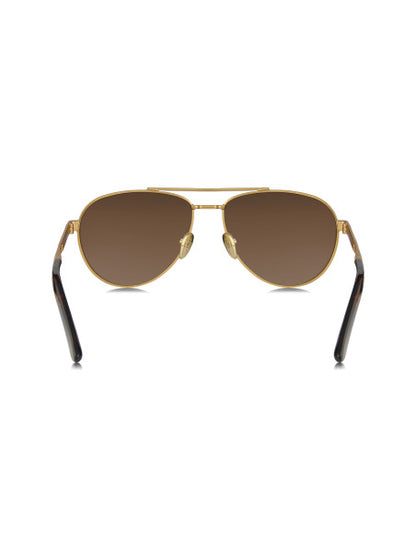 Prada SPR A54 1BK-01T Aviator Coffe Gold