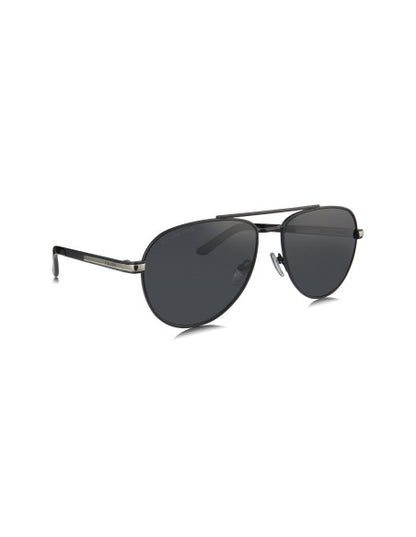 Prada SPR A54 1BO-5Z1 Aviator Gray Black Polarized