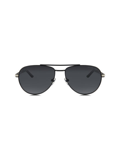 Prada SPR A54 1BO-5Z1 Aviator Gray Black Polarized