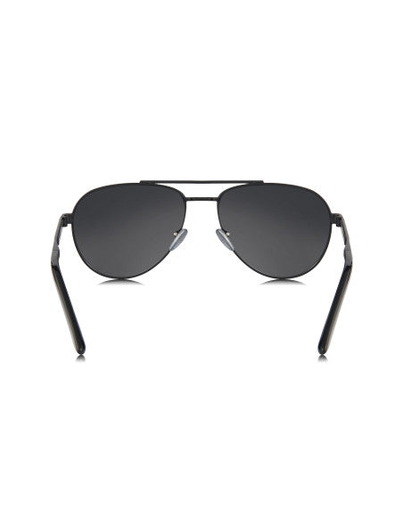 Prada SPR A54 1BO-5Z1 Aviator Gray Black Polarized