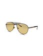 Prada SPR A54 1BO-90C Aviator Yellow Black