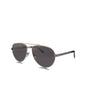 Prada SPR A54 7CQ-09T Aviator Matte Black Grey
