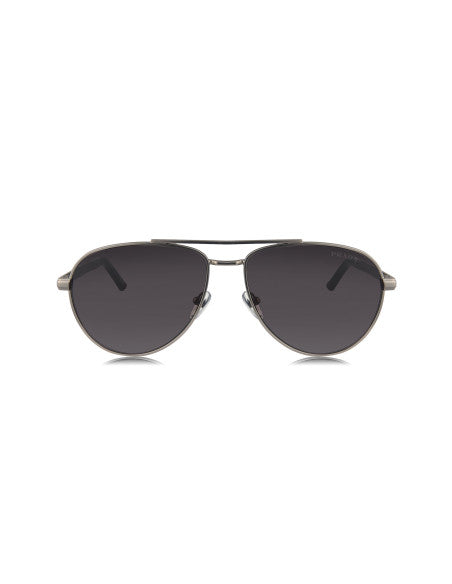 Prada SPR A54 7CQ-09T Aviator Matte Black Grey