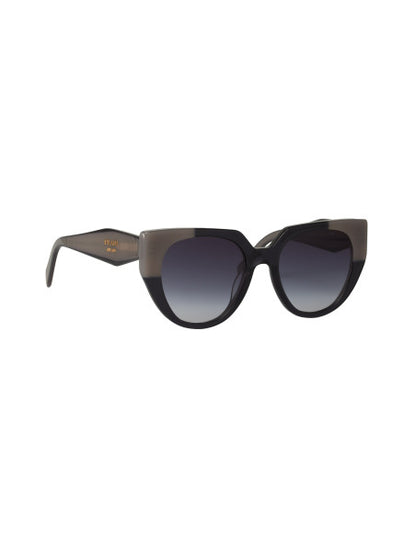 Prada SPR 14W 07Q-409 Oversized Cat Eye Gris Degradado