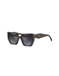Prada SPR 15W 07Q-409 Rectangle Shape Gris Degradado