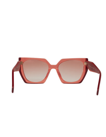 Prada SPR 15W 122-1L0 Rectangle Shape Vino Degradado