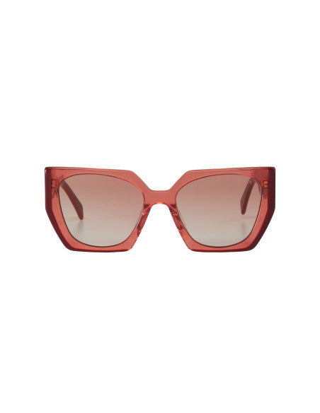 Prada SPR 15W 122-1L0 Rectangle Shape Vino Degradado