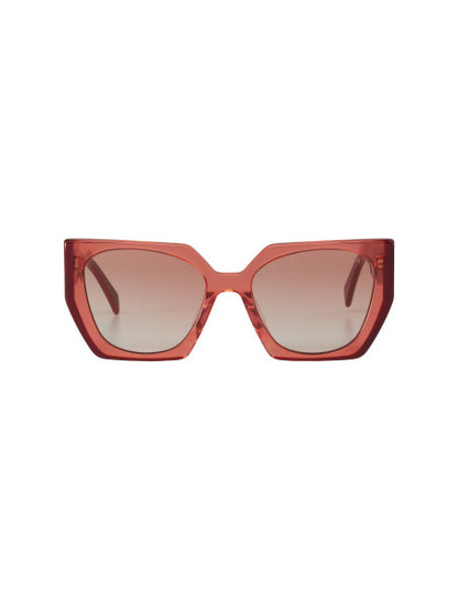 Prada SPR 15W 122-1L0 Rectangle Shape Vino Degradado