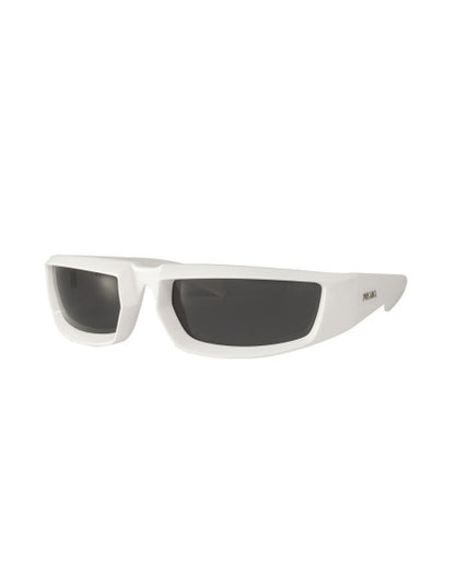 Prada SPR 25Y 461-5S0 Runway sunglasses Blanco Plata