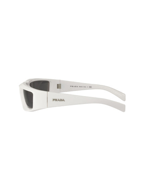 Prada SPR 25Y 461-5S0 Runway sunglasses Blanco Plata