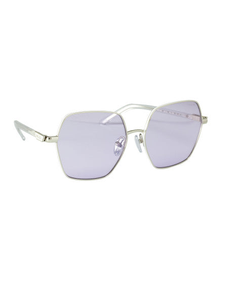 Prada SPR 56Y 1BC-09M Hexagon Shape Lila Plata