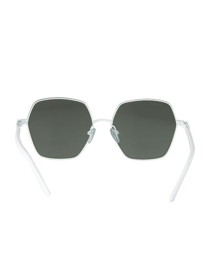 Prada SPR 56Y 461-5Z1 Hexagon Shape Blanco Gris