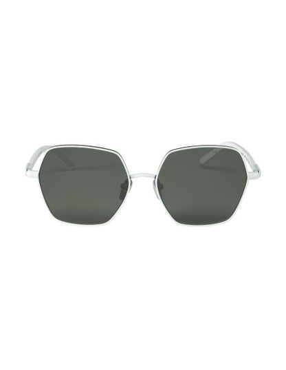 Prada SPR 56Y 461-5Z1 Hexagon Shape Blanco Gris