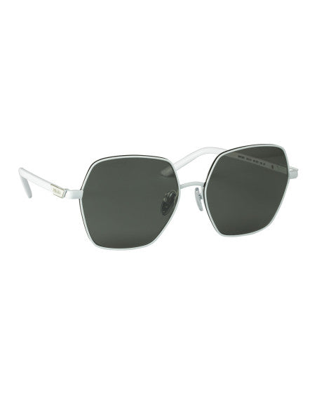 Prada SPR 56Y 461-5Z1 Hexagon Shape Blanco Gris