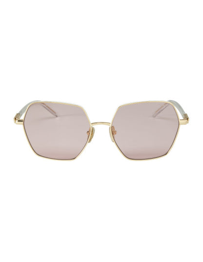 Prada SPR 56Y ZVN-06I Hexagon Shape Rosa Dorado