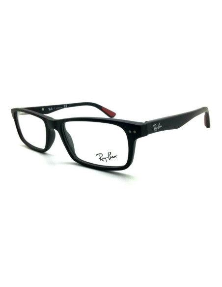 Ray Ban Oftalmico Rb5277 2077 Square Negro Mate Red