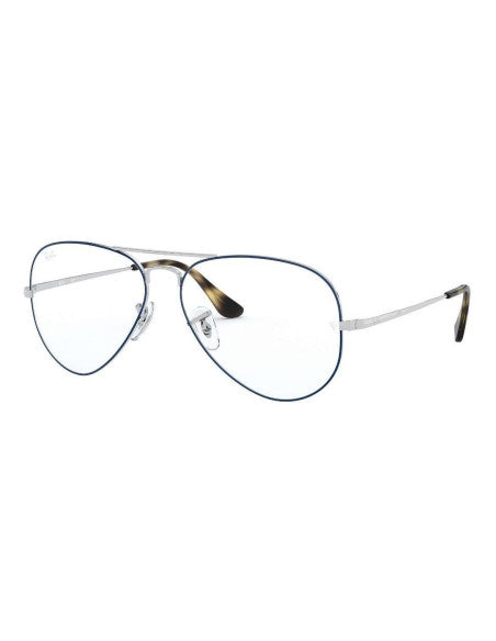 Ray Ban Oftalmico Rb6489 2970 Aviator Plateado Azul