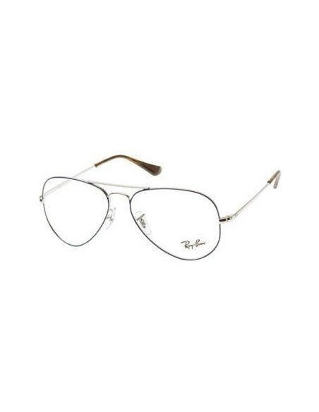 Ray Ban Oftalmico Rb6489 2970 Aviator Plateado Azul