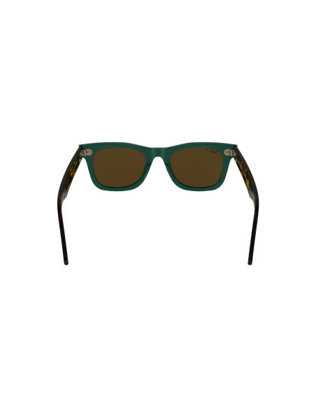 Ray Ban Rb2140 1240N9 Wayfarer Verde Cafe Carey Polarizado