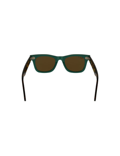 Ray Ban Rb2140 1240N9 Wayfarer Verde Cafe Carey Polarizado