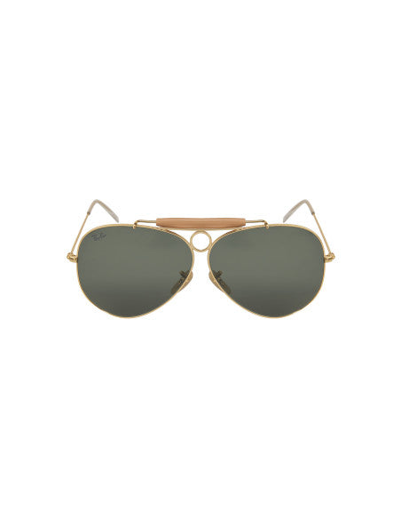 Ray Ban RB3138 W3401 Shooter Aviator Negro G-15 Dorado