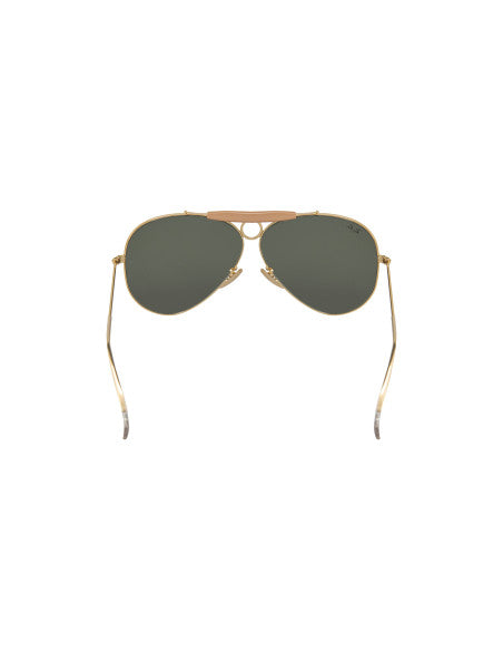 Ray Ban RB3138 W3401 Shooter Aviator Negro G-15 Dorado