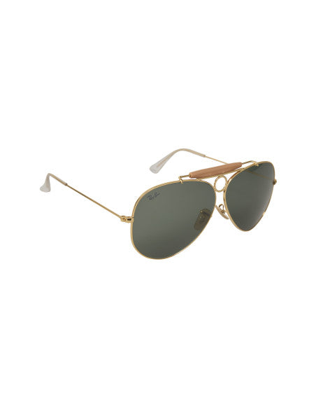 Ray Ban RB3138 W3401 Shooter Aviator Negro G-15 Dorado