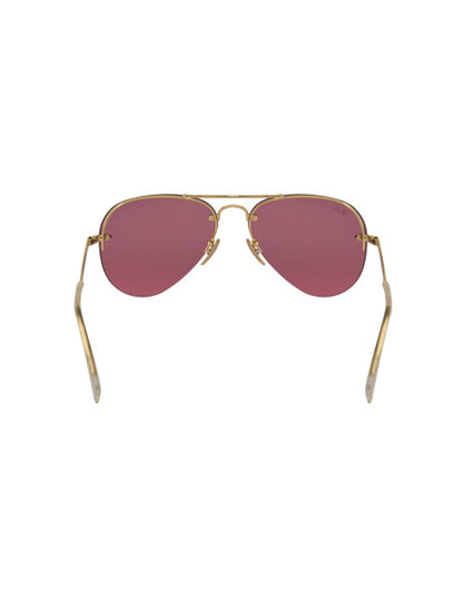 Ray Ban RB3449 001/E4 Aviator Rosa Espejo Dorado