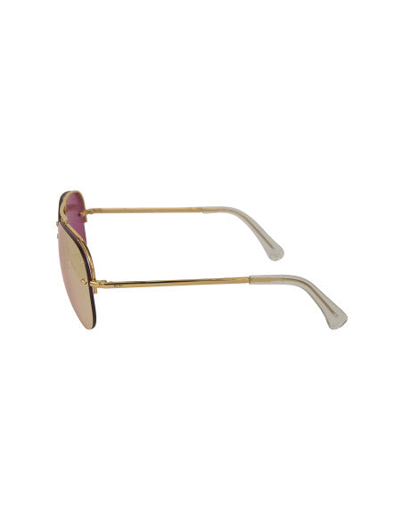 Ray Ban RB3449 001/E4 Aviator Rosa Espejo Dorado