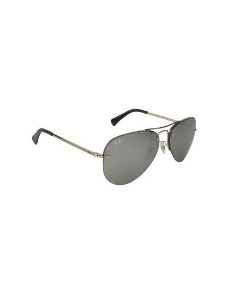 Ray Ban RB3449 003/30 Aviator Gris espejo Plateado