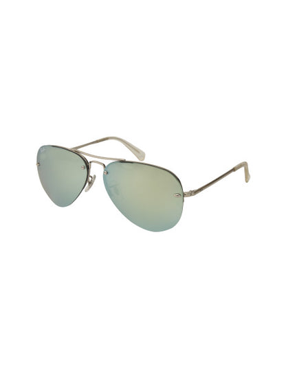 Ray Ban RB3449 9043/30 Aviator Plata Espejo Gris