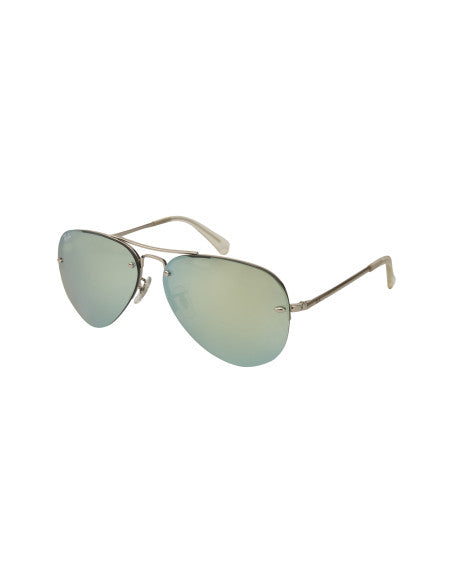 Ray Ban RB3449 9043/30 Aviator Plata Espejo Gris
