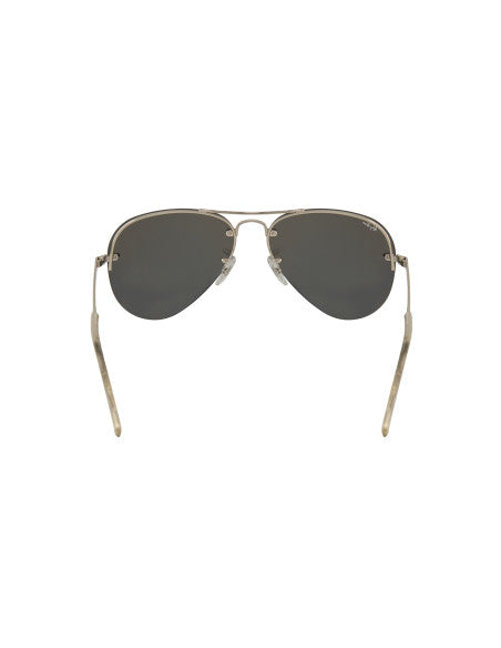 Ray Ban RB3449 9043/30 Aviator Plata Espejo Gris