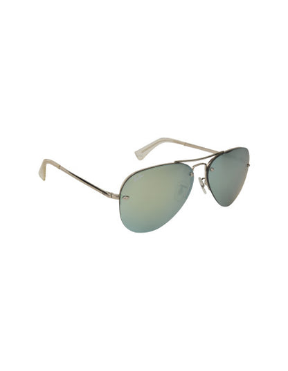 Ray Ban RB3449 9043/30 Aviator Plata Espejo Gris