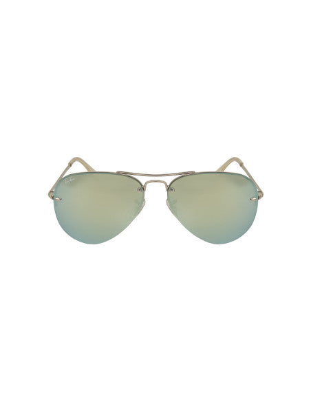 Ray Ban RB3449 9043/30 Aviator Plata Espejo Gris