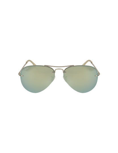 Ray Ban RB3449 9043/30 Aviator Plata Espejo Gris