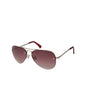 Ray Ban RB3449 91280T Aviator Vino degradado Plata