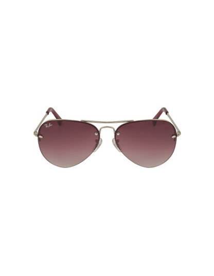 Ray Ban RB3449 91280T Aviator Vino degradado Plata