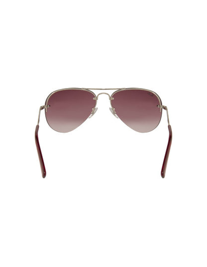 Ray Ban RB3449 91280T Aviator Vino degradado Plata