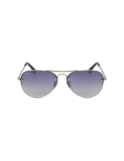 Ray Ban RB3449 9129/0S Aviator Azul degradado Plata
