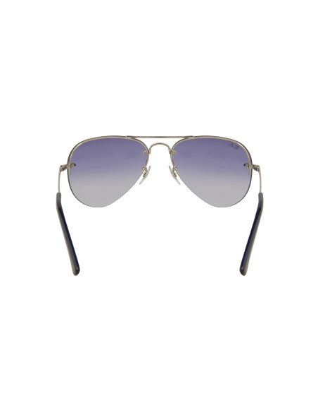 Ray Ban RB3449 9129/0S Aviator Azul degradado Plata