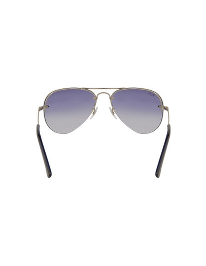 Ray Ban RB3449 9129/0S Aviator Azul degradado Plata