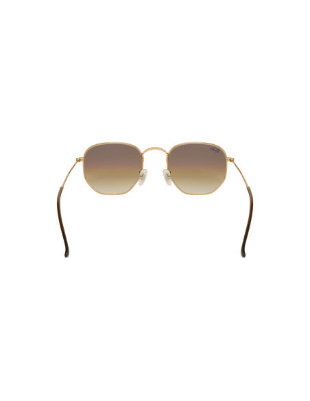 Ray Ban Rb3548n 001/51 Hexagonal Flat Cafe Degradado Dorado