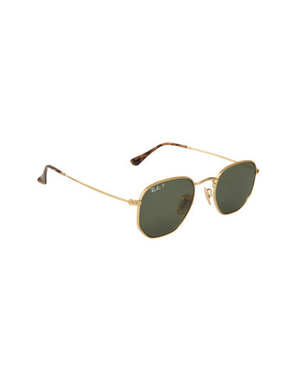 Ray Ban Rb3548n 001/58 Hexagonal Flat Negro G-15 Dorado Polarizado