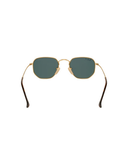 Ray Ban Rb3548n 001/58 Hexagonal Flat Negro G-15 Dorado Polarizado