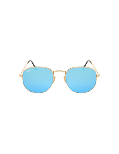 Ray Ban Rb3548n 001/9o Hexagonal Azul Espejo Degradado